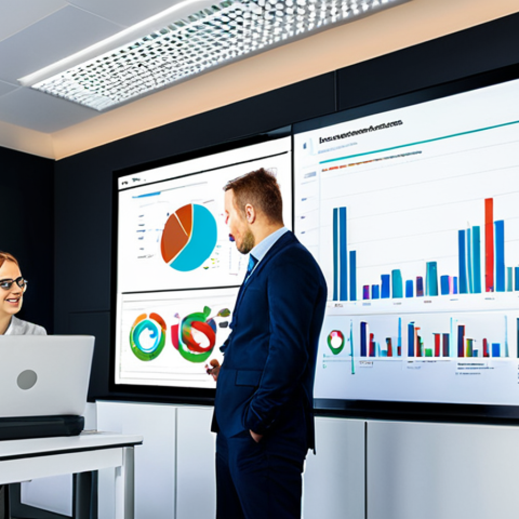 Data-Driven Sales Improvement**
"A team of professionals in a modern office, collaboratively analyzing customer feedback data displayed on a large screen; charts and graphs visualize customer satisfaction and sales performance. Fully clothed in appropriate business attire, professional setting, perfect anatomy, correct proportions, well-formed hands, safe for work, appropriate content, professional, family-friendly, high quality, dynamic lighting, positive atmosphere."
**