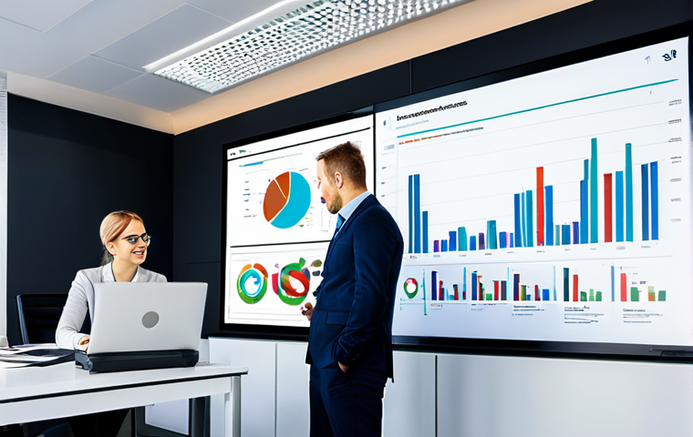 Data-Driven Sales Improvement**
"A team of professionals in a modern office, collaboratively analyzing customer feedback data displayed on a large screen; charts and graphs visualize customer satisfaction and sales performance. Fully clothed in appropriate business attire, professional setting, perfect anatomy, correct proportions, well-formed hands, safe for work, appropriate content, professional, family-friendly, high quality, dynamic lighting, positive atmosphere."
**