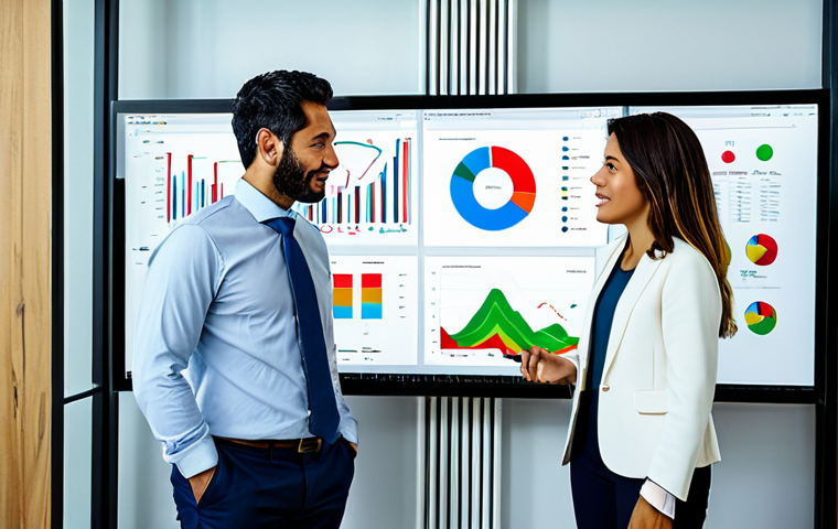**
"A dynamic team of Brazilian business professionals collaborating in a modern São Paulo office, fully clothed in appropriate business attire, discussing sales strategies using data analytics dashboards on large screens, showcasing graphs and charts. Bright, professional lighting, safe for work, family-friendly, perfect anatomy, natural poses, modest clothing."
**